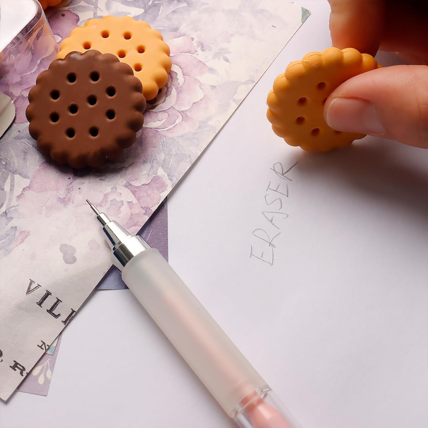 8833 Pack of 6 Erasers Erasers Stationery School Rubber Schools Sketches Office Sign Kid Party Favour Gift Toy Gift Creative Christmas Birthday Gift in Shape Biscuits (6 Pcs Set) 8833 Pack of 6 Erasers Erasers Stationery School Rubber Schools Sketches Office Sign Kid Party Favour Gift Toy Gift Creative Christmas Birthday Gift in Shape Biscuits (6 Pcs Set)